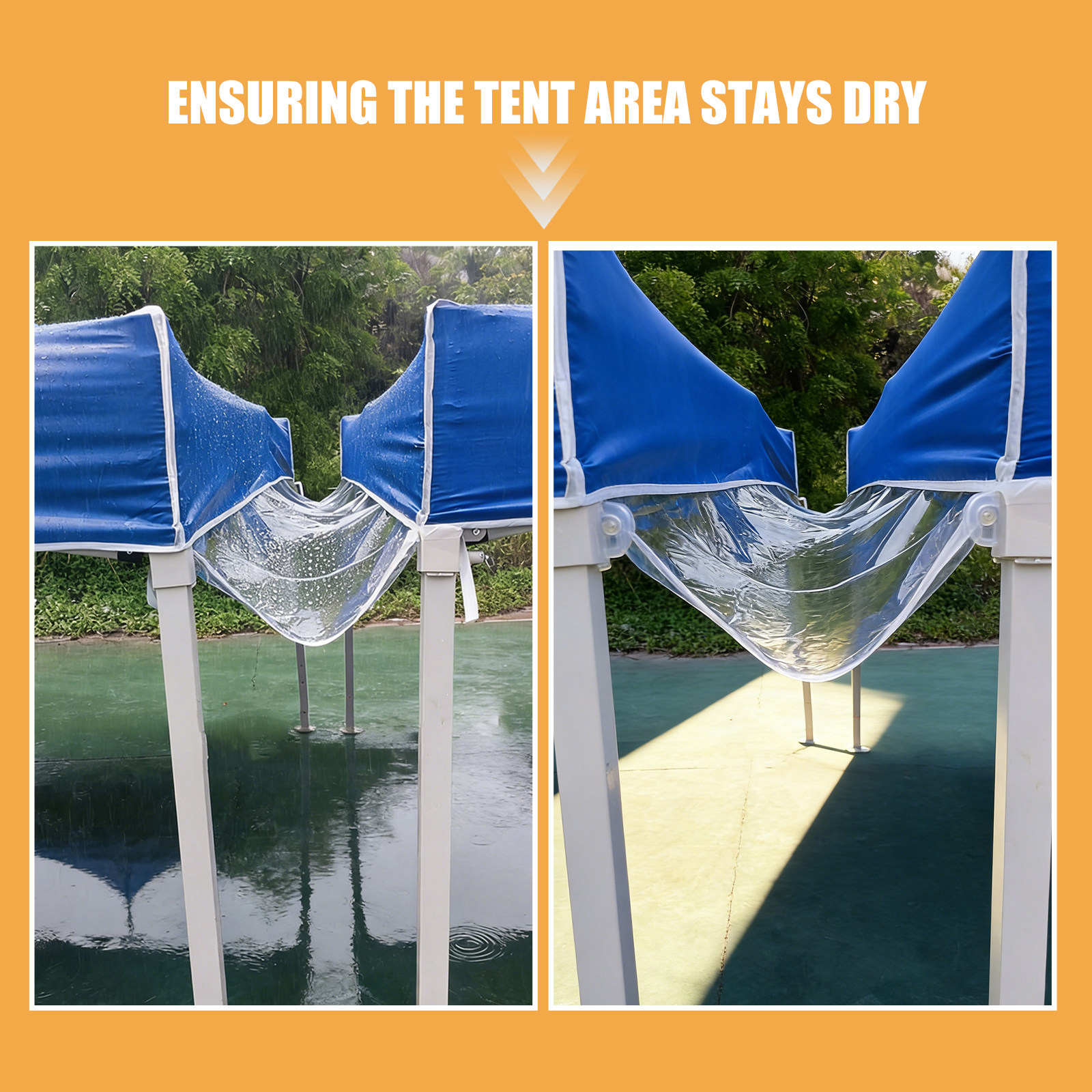 14.4ft Canopy Tent Gutter 16.5 - Gazebo Pop Up avis et prix